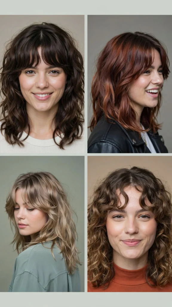 Curly Wolf Cut