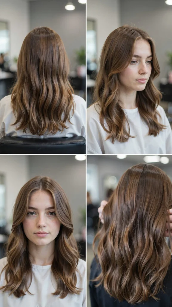 Long Wavy Layers With Side Part