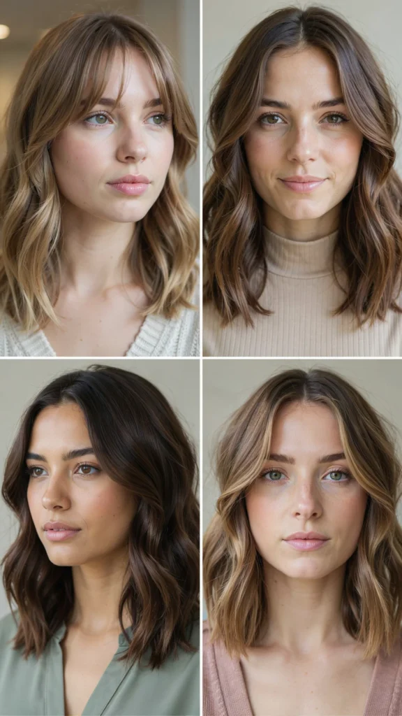 Soft Shoulder-Length Waves With Face-Framing Layers