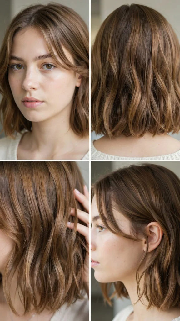 Short Wavy Stacked Bob