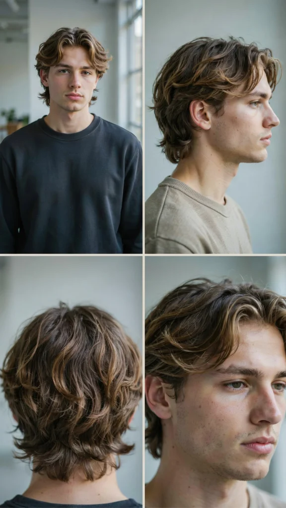 Modern Wavy Layered Haircut With Highlights