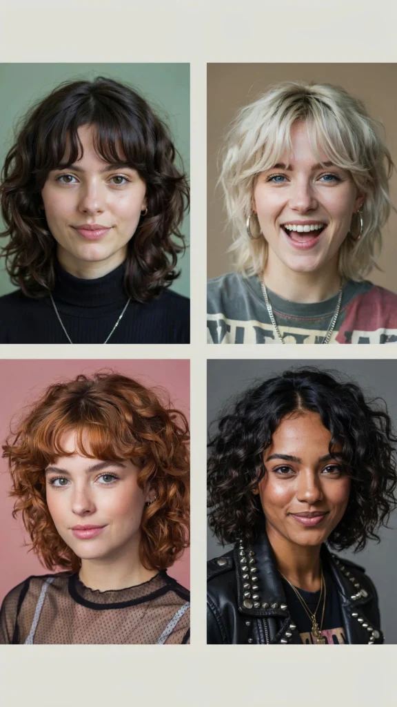 Curly Wolf Cut