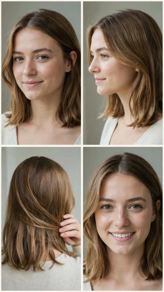 Feathered Side Part Medium Layers