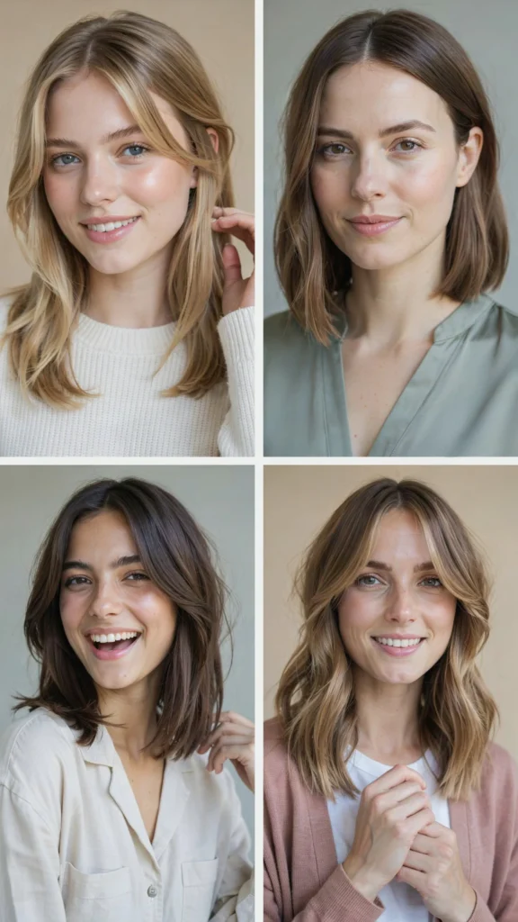 Medium Cut With Curtain Bangs