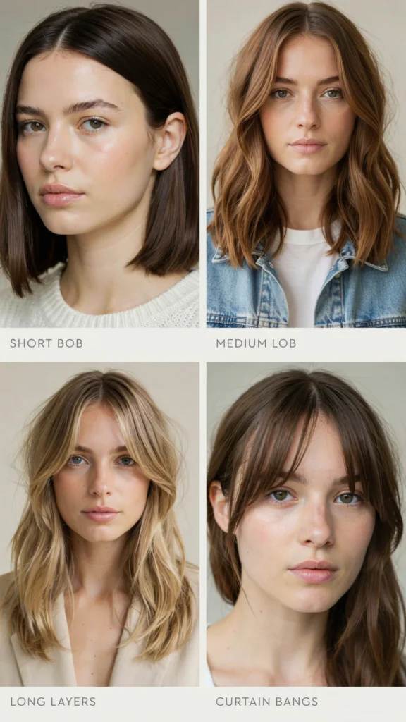 Best Haircut Lengths for Chubby Faces