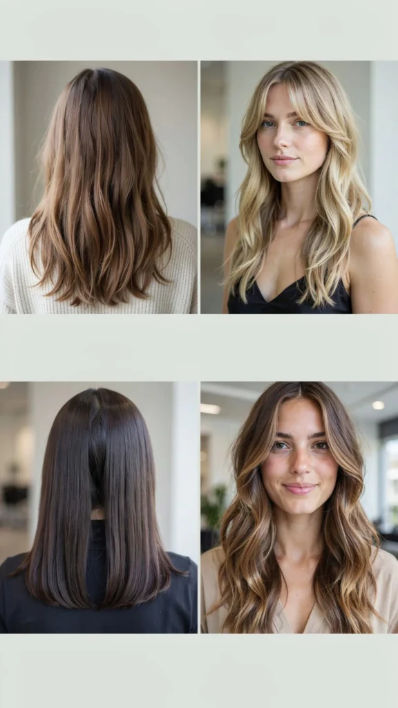 5. Long V-Cut Layers With Face Framing