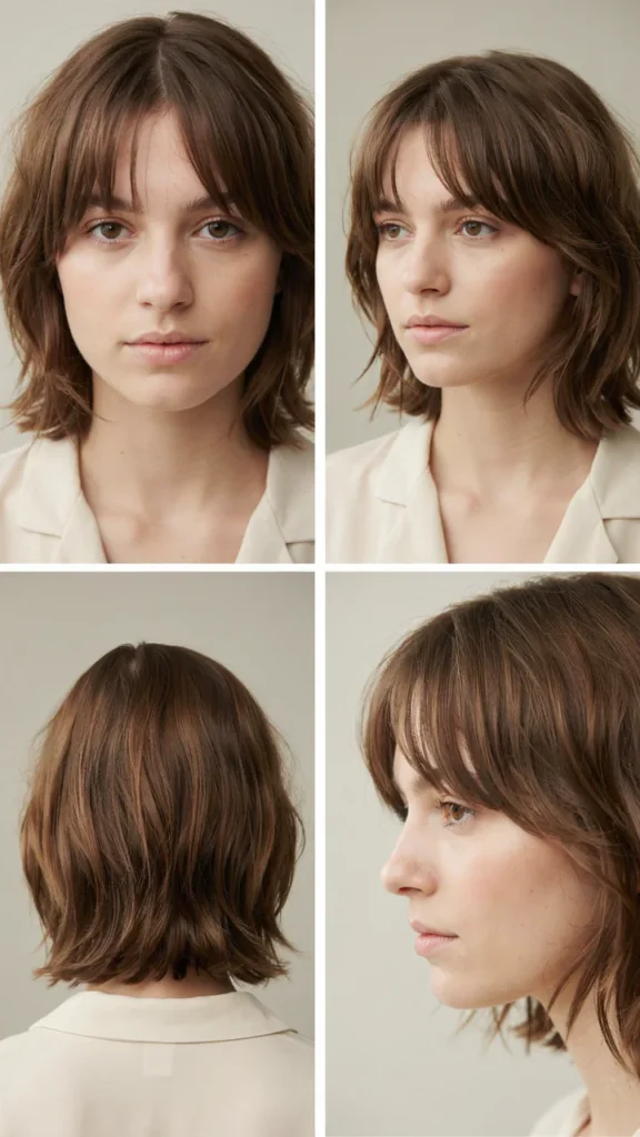 Short Shag With Side Bangs