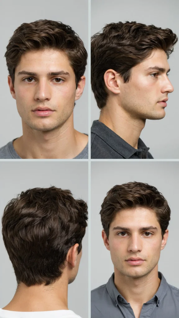 Wavy Layered Quiff