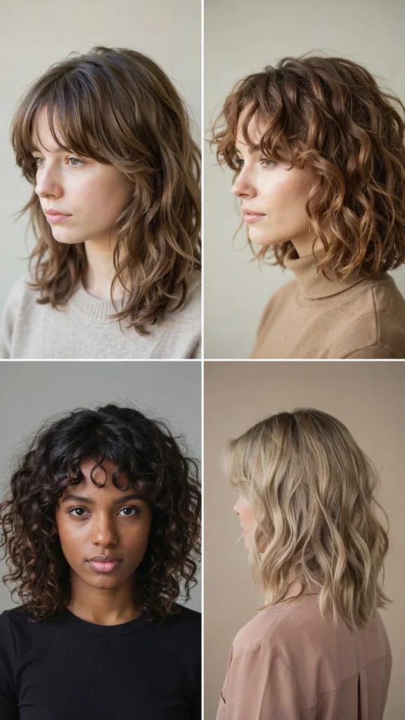 Medium Curly Shag Haircut