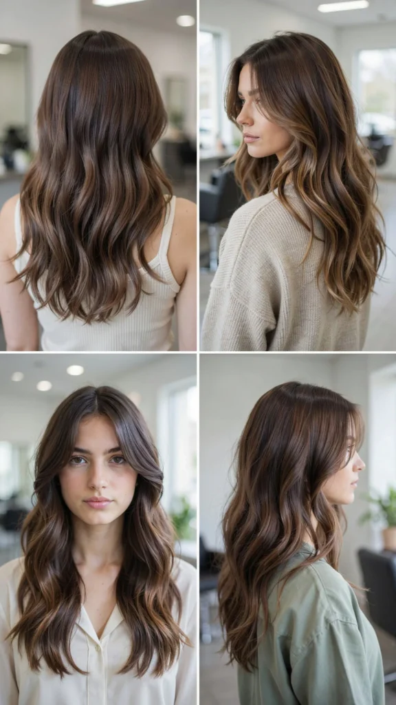 Long Wavy Layers With Brunette Dimension