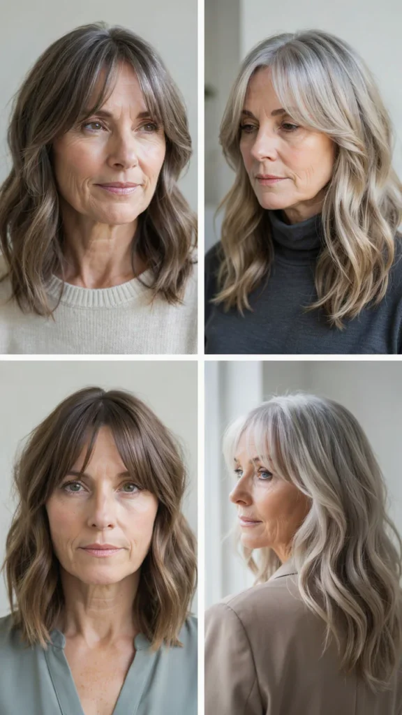 Wavy Shag With Curtain Bangs