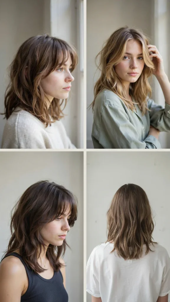Messy Medium Shag Haircut