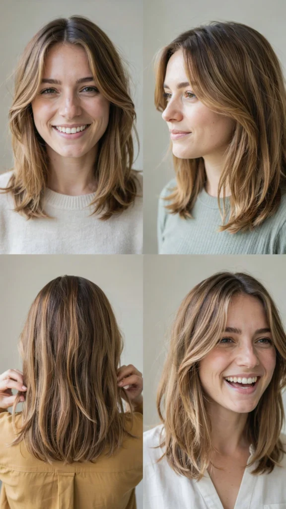 Layered Hair with Highlights
