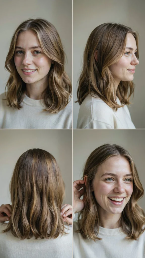 Side Part Layered Hair with Soft Volume Waves