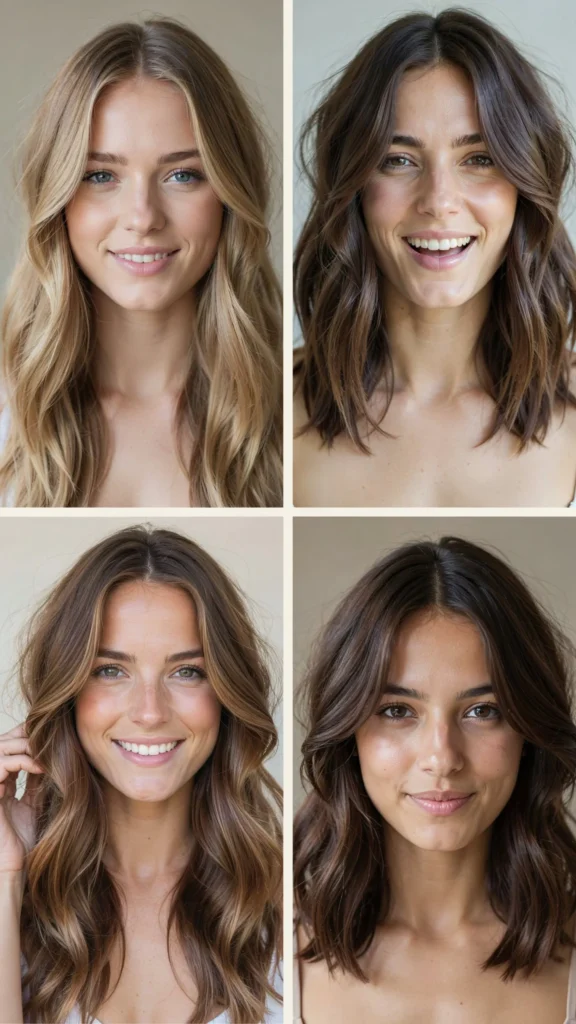 Butterfly Haircut for Round Faces