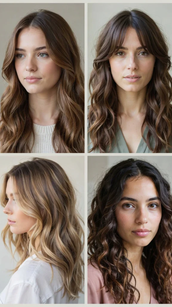 Long Curly Layers for a Slimming Look