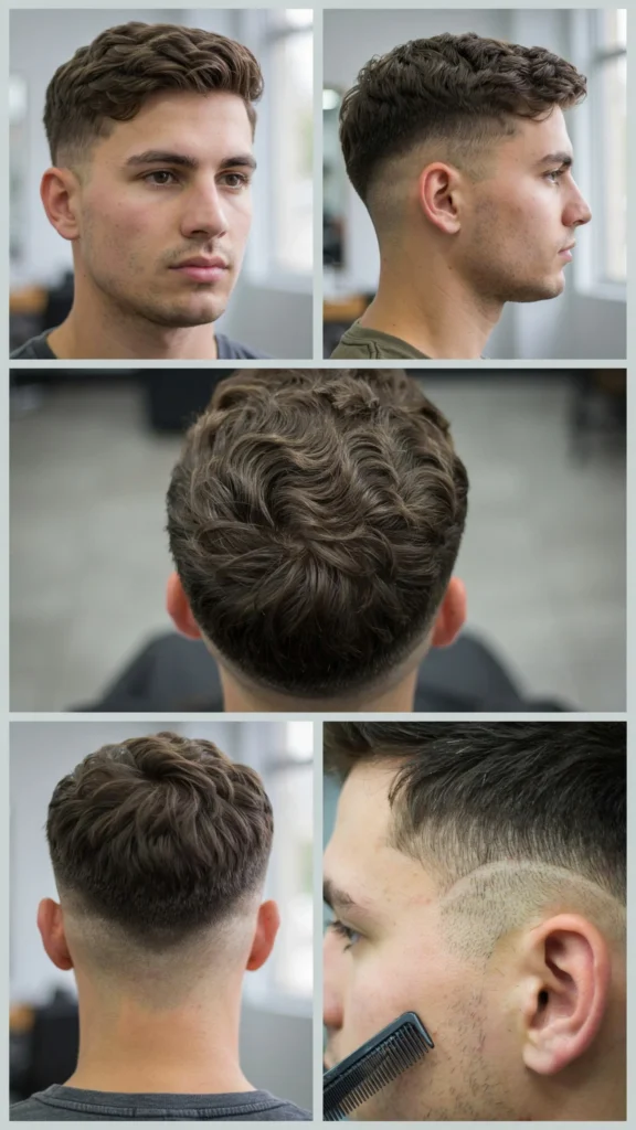 Wavy Layered Crew Cut