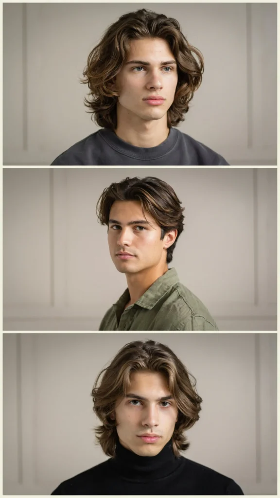 Wavy Layered Hair With Highlights
