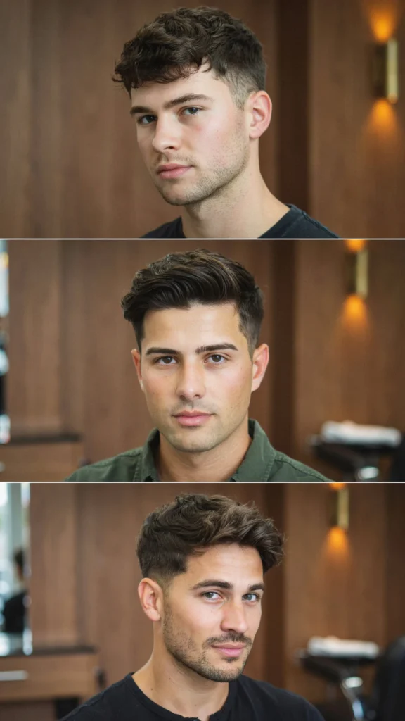 Wavy Layered Hair With Temple Fade
