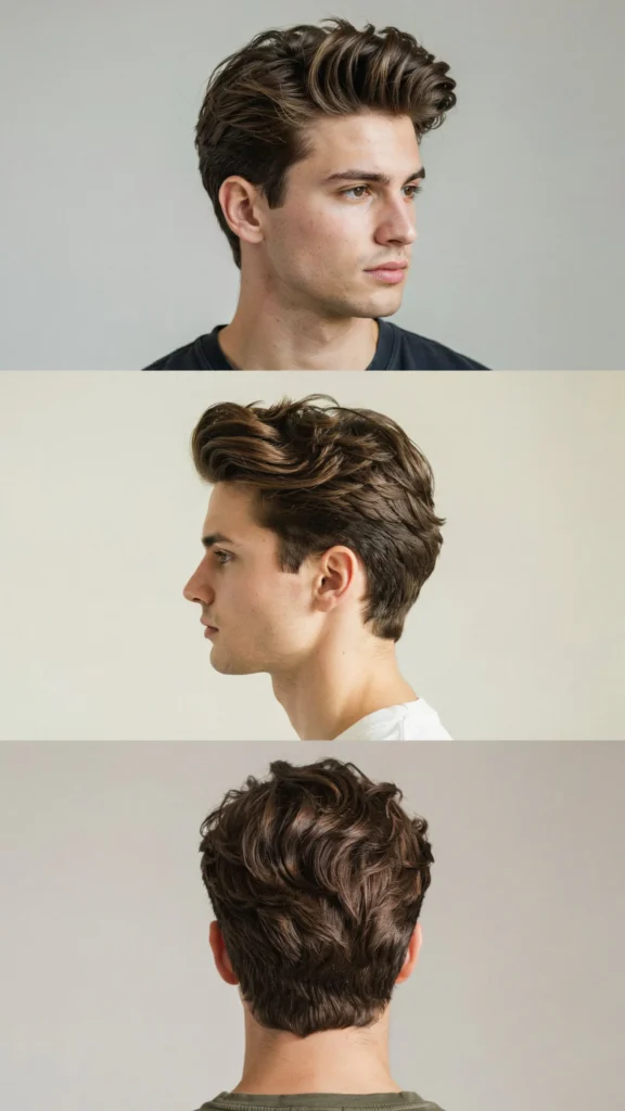 Wavy Layered Pompadour