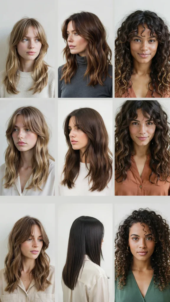 Long Shag Haircut Guide by Hair Type