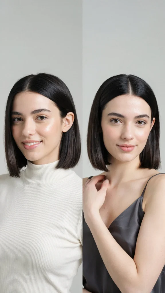 Sleek Alt Bob with Blunt Ends