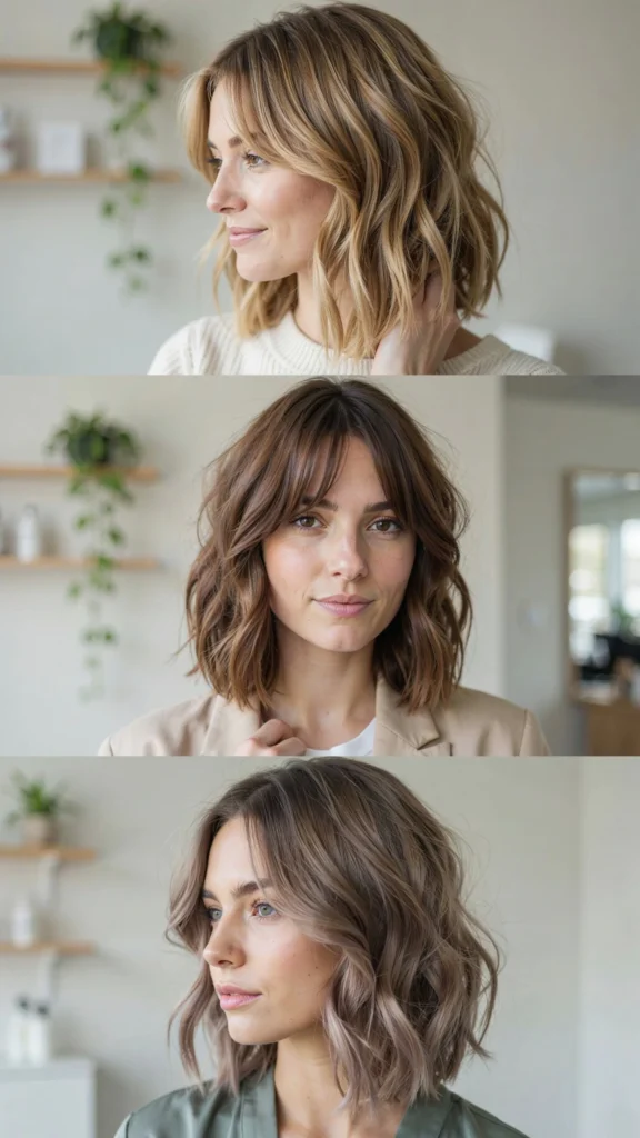 Soft Wavy Bob With Light Layers