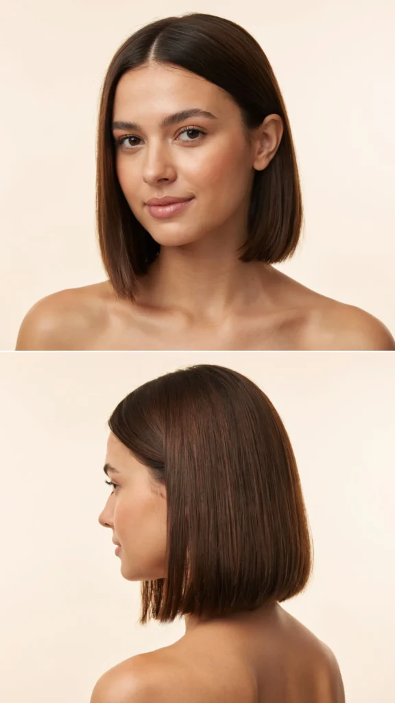 Sharp Chin-Length Micro Bob