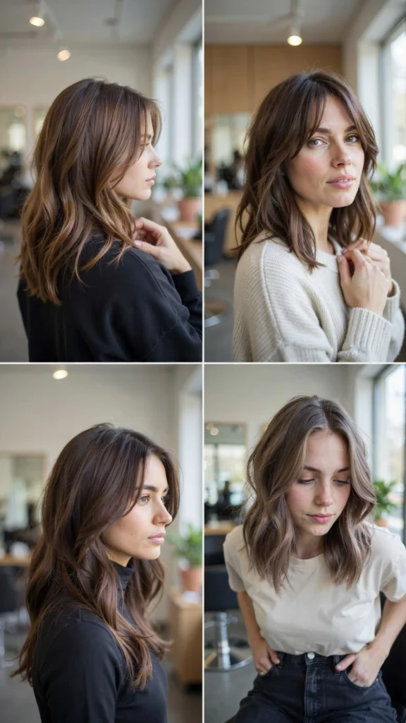 2. Face-Framing Brunette Layers