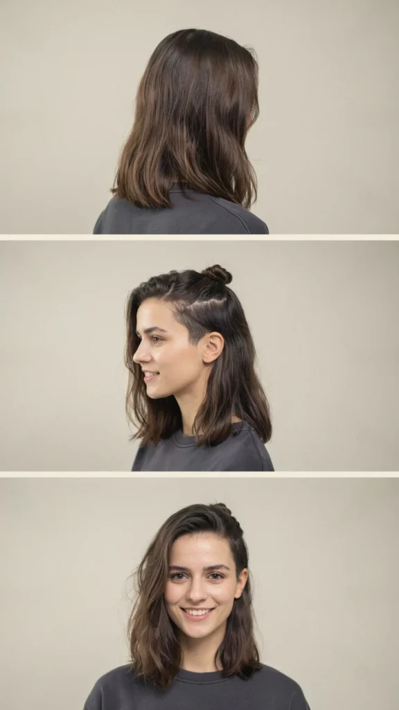 Medium Hair With Hidden Undercut