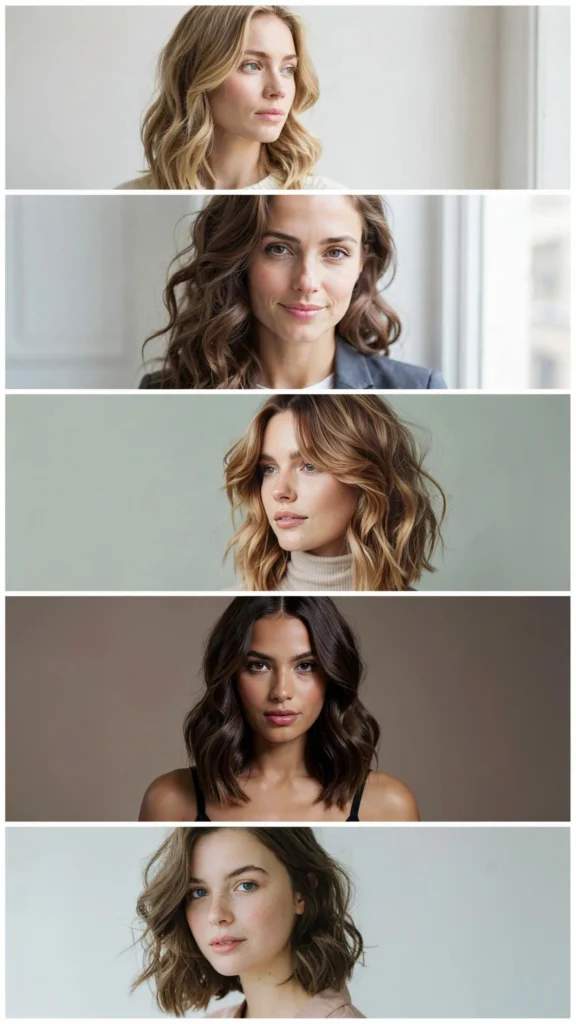 Medium Wavy Layers With Soft Curls