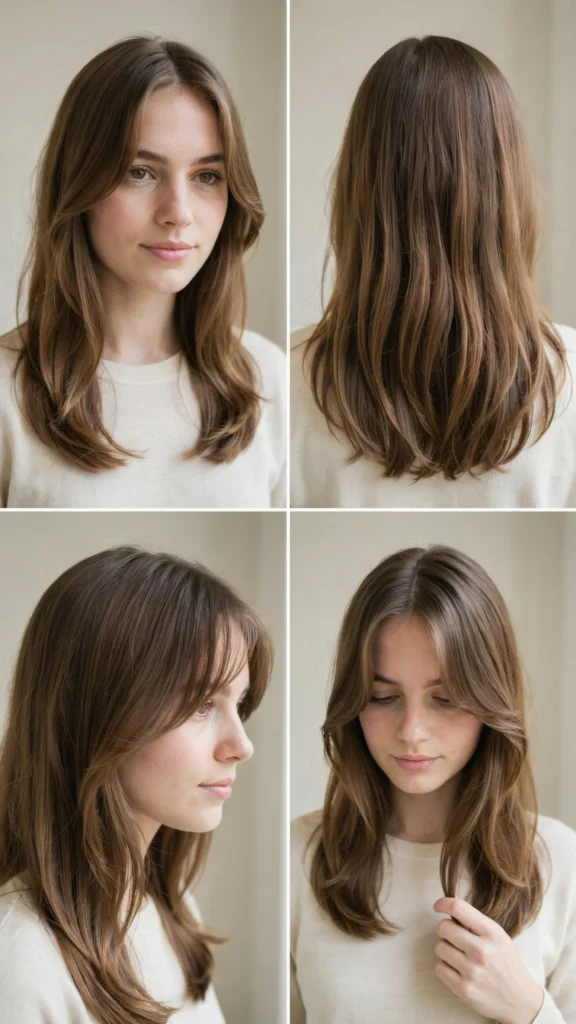Soft Face-Framing Brunette Layers