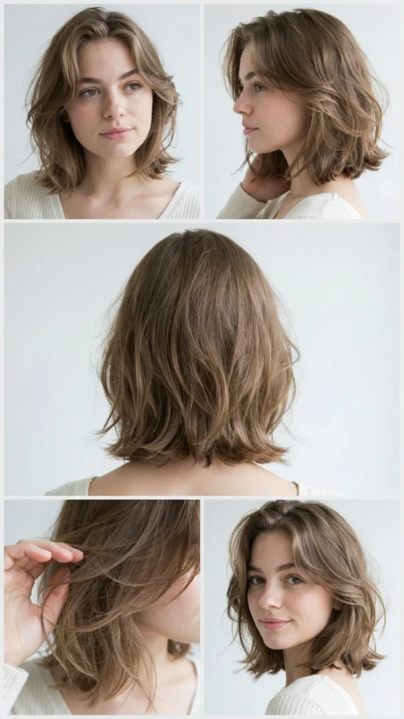 12. Feathered Short Cut