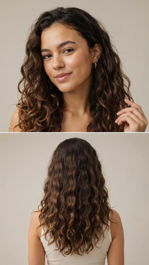 Curly V-Cut Layers