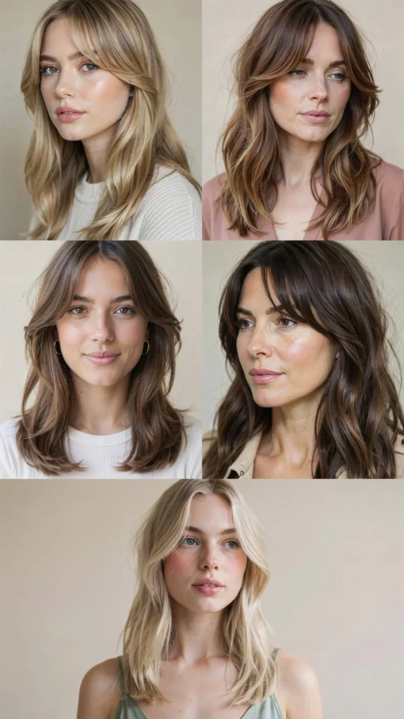 Long Wispy Bangs With Layers