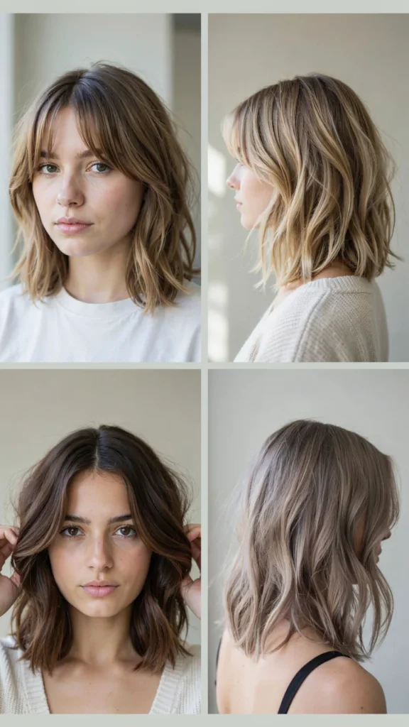 Short Shag With Middle Part