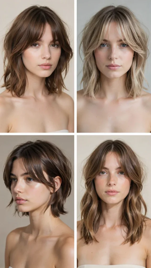 Short Shag for Oval Faces