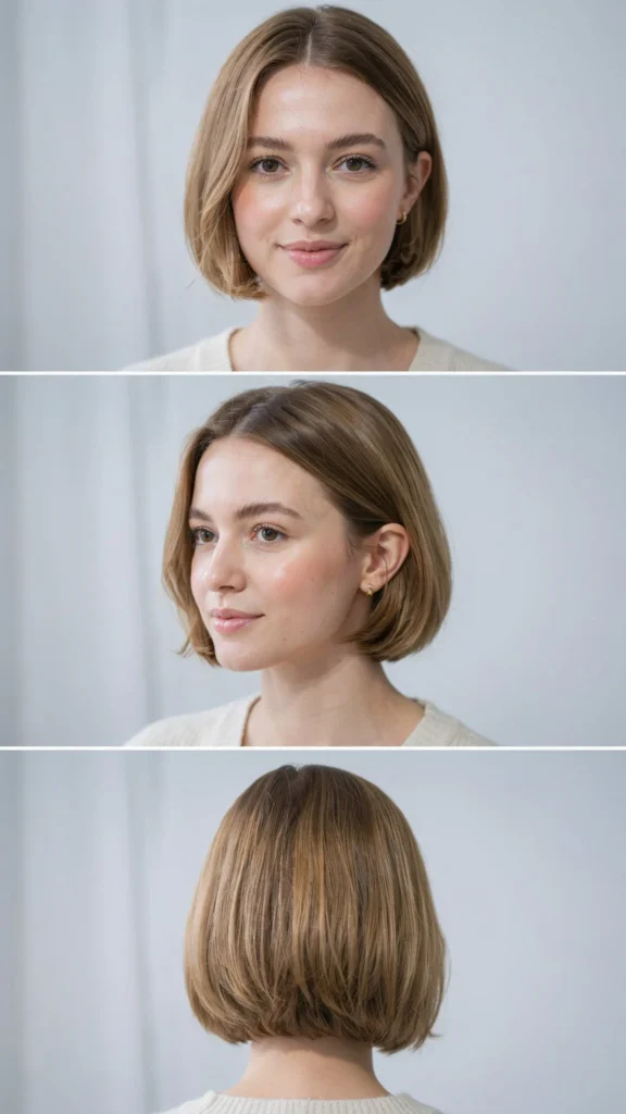 24. Short Rounded Bob