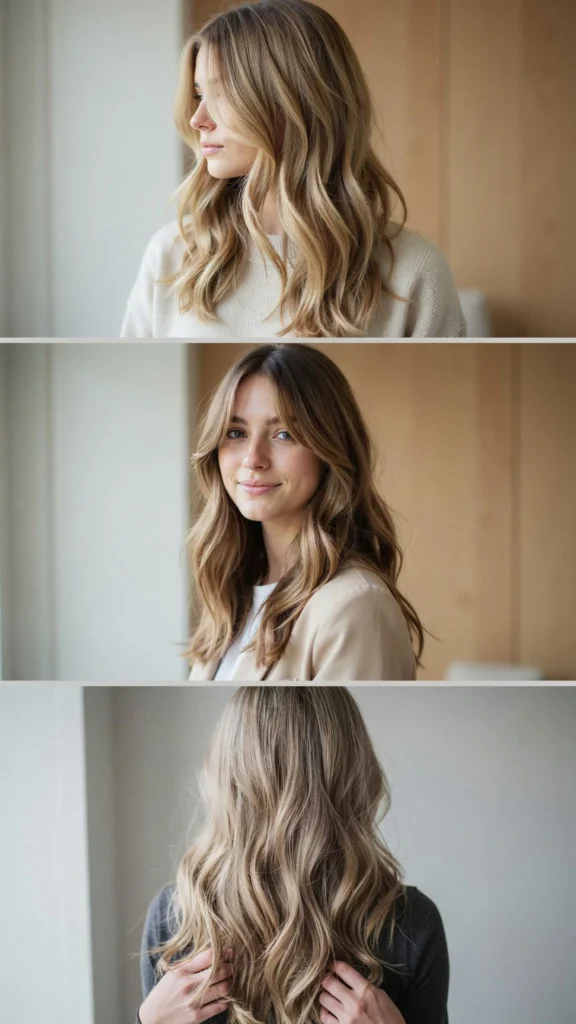  Long Wavy Layers With Blonde Highlights