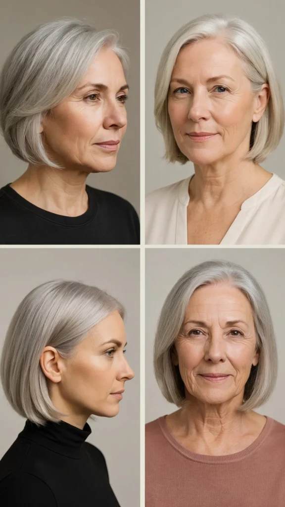9. Silver Stacked Bob