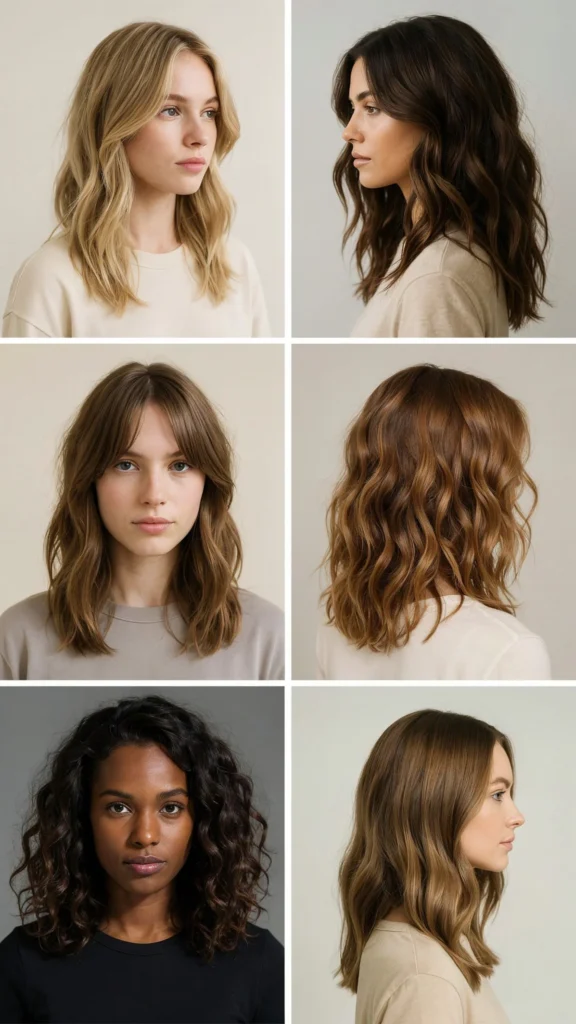 Best Medium Wavy Layers by Hair Type