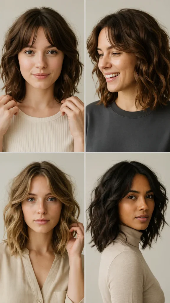 Classic Curly Shag Haircut