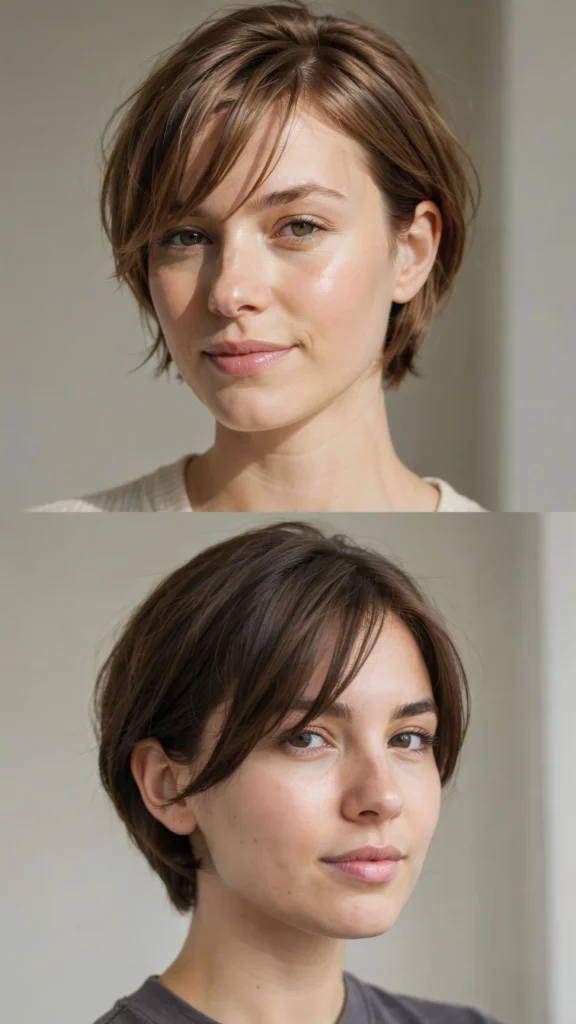 Side-Swept Pixie Haircut