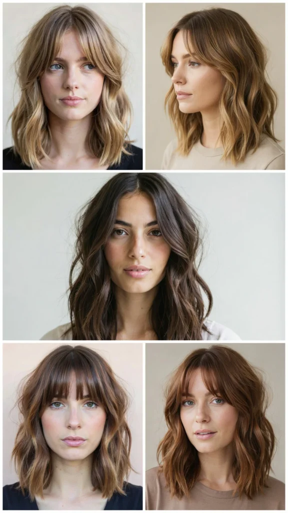 Best Bangs for Wavy Layered Hair