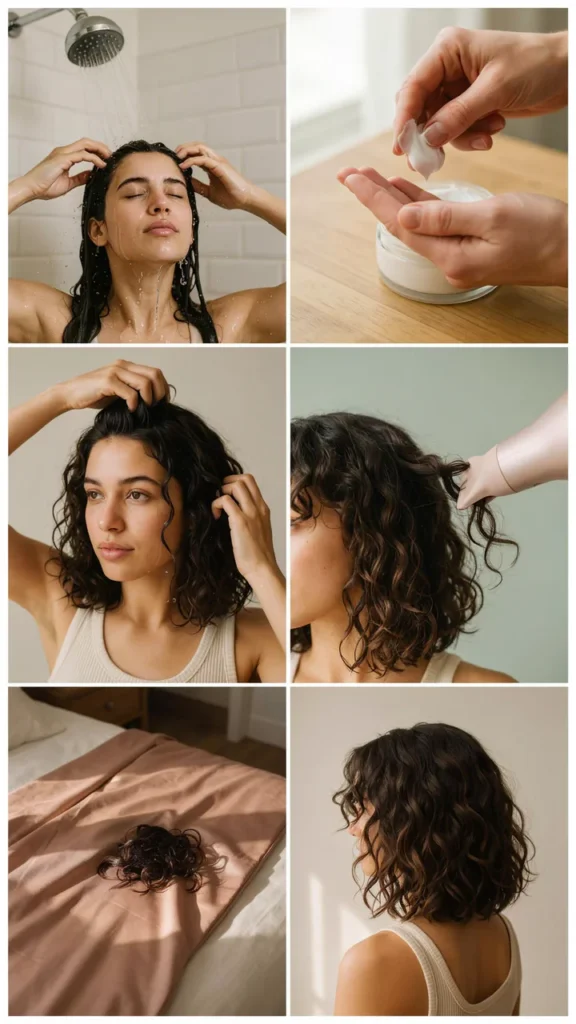 Curly Shag Haircut Care Routine