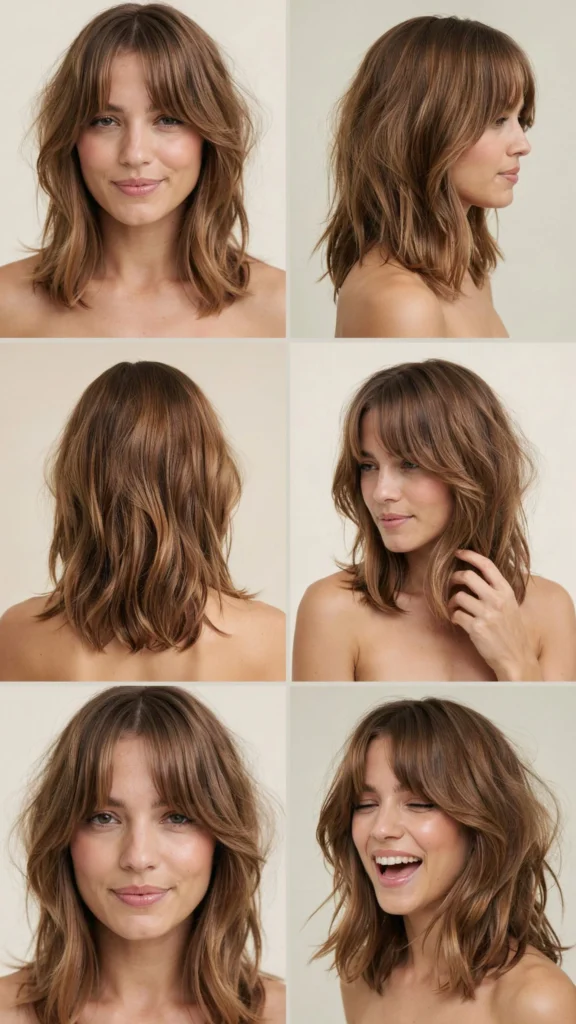  Choppy Long Layers With Butterfly Face Framing