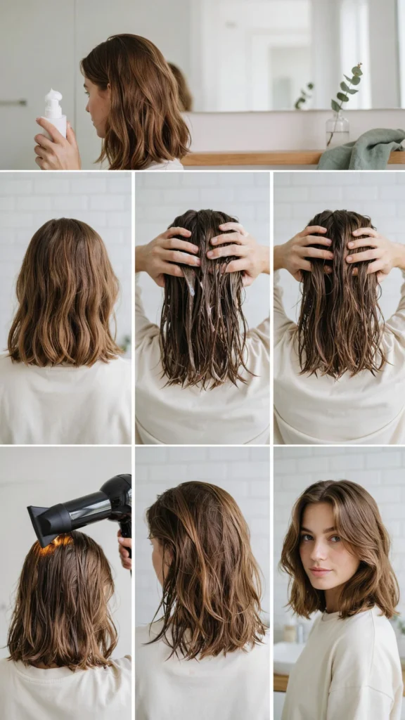 Easy Home Styling For Wavy Layers
