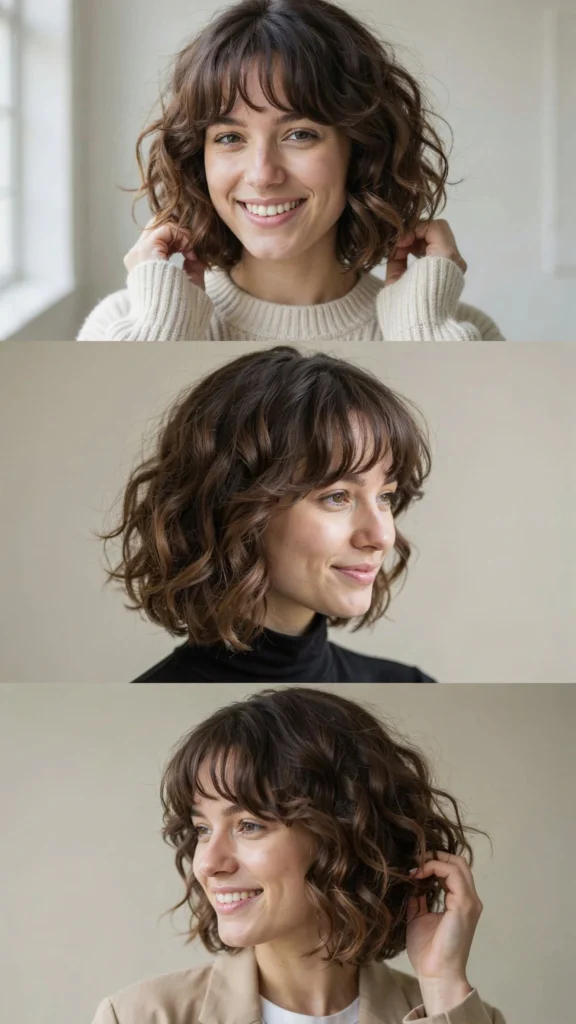 Curly French Bob