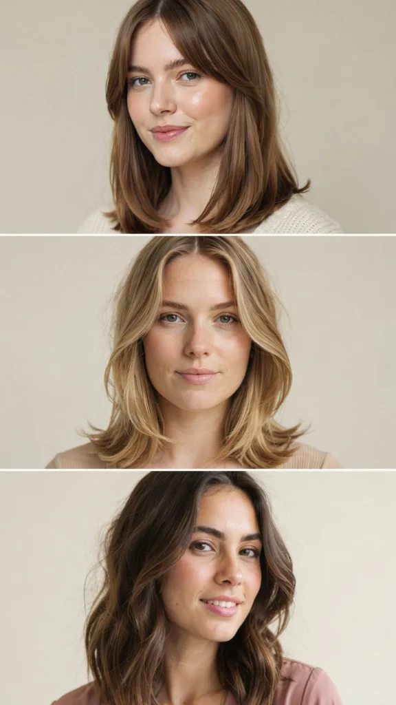 Medium Cut With Long Face-Framing Layers