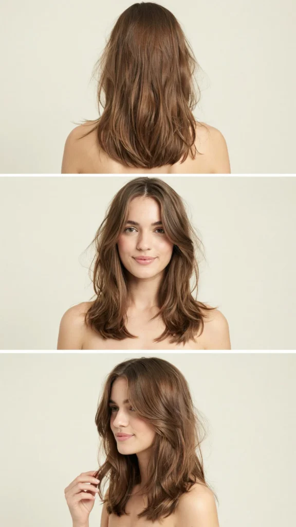 Choppy Long Layers With V-Cut Ends